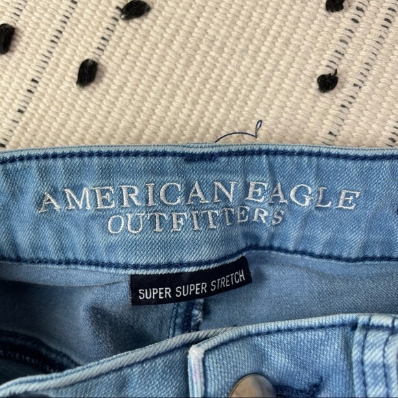 American Eagle Outfitters Hi Rise Shortie Blue 0 - Picture 4 of 8